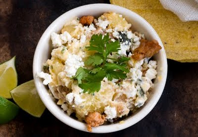 Poblano chorizo potato salad