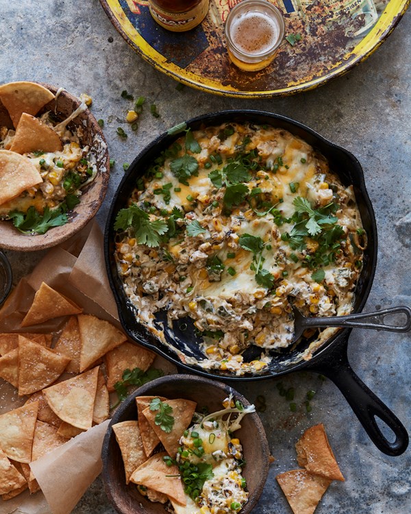 Poblano corn cheese dip