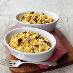 Poblano corn pudding