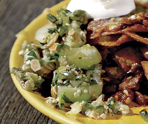 Poblano-pepita salsa