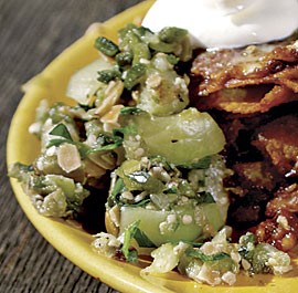 Poblano-pepita salsa