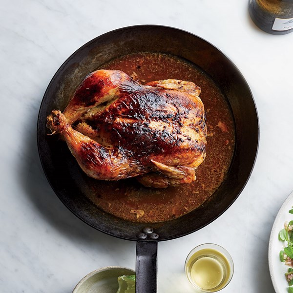 Poblano pimento cheese-roasted chicken