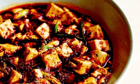 Pock-marked old woman's tofu [Vegetarian] (Ma po dou fu)