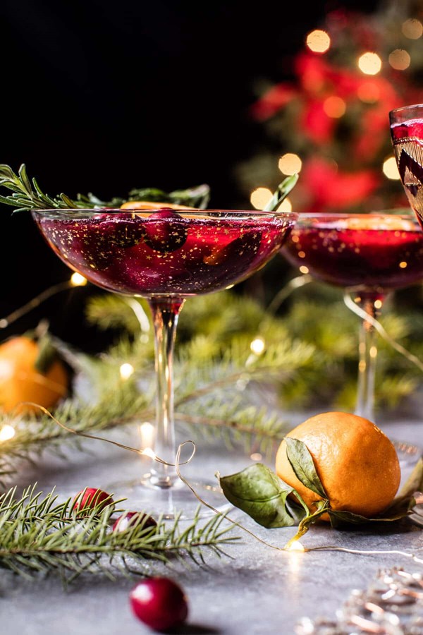 Poinsettia spritz punch