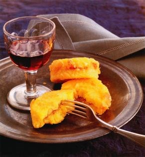 Polenta and anchovy fritters (Rebecchine di Gerusalemme)