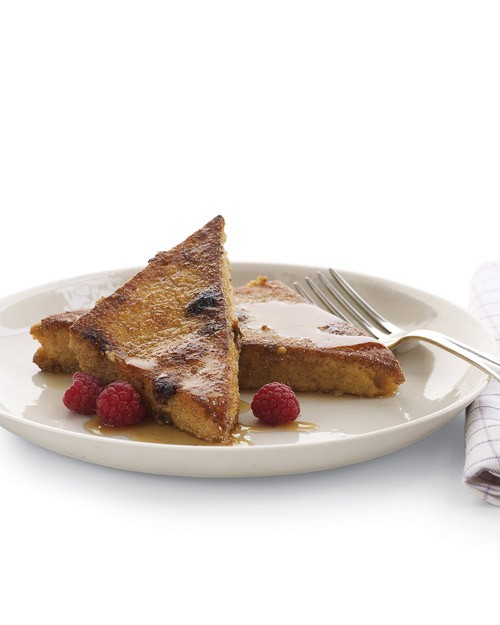 Polenta "French toast"