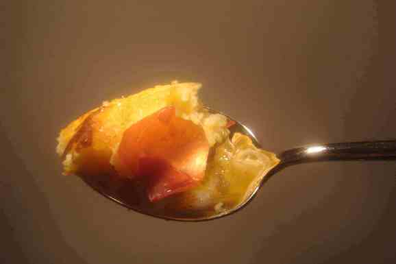 Polenta, parmesan, and prosciutto spoon breads