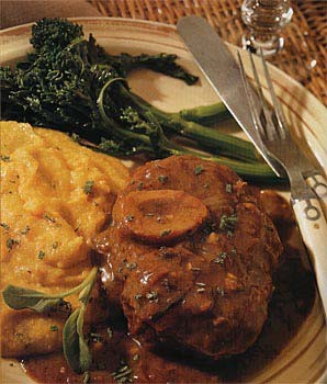 Polenta with butternut squash