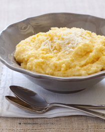 Polenta with cheese and butter (Polenta concia)