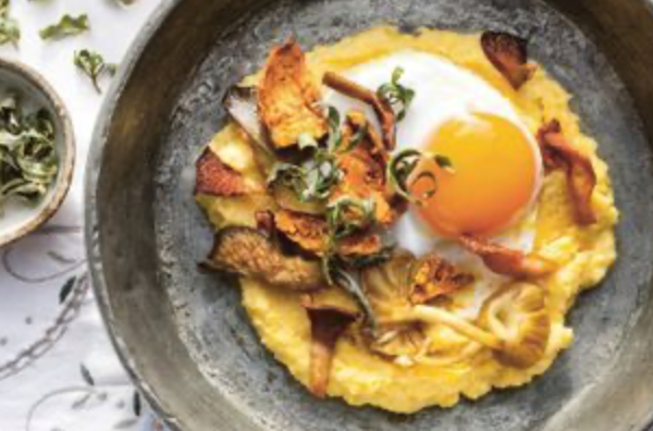Polenta with duck egg [Scott Eddington]