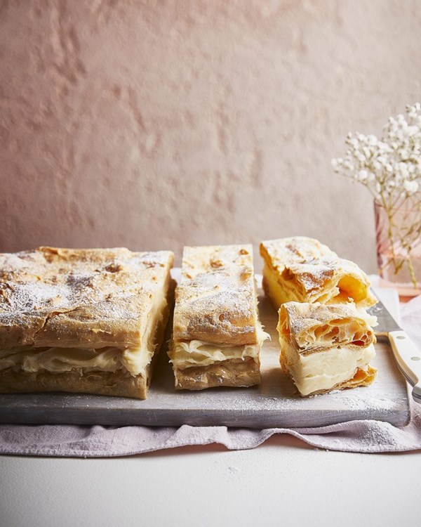 Polish custard slice (Karpatka)