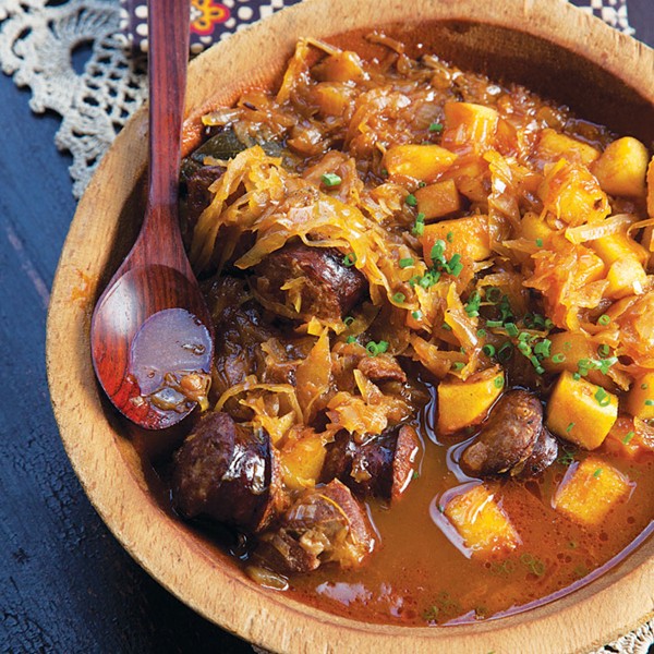 Polish pork and sauerkraut stew (Bigos)