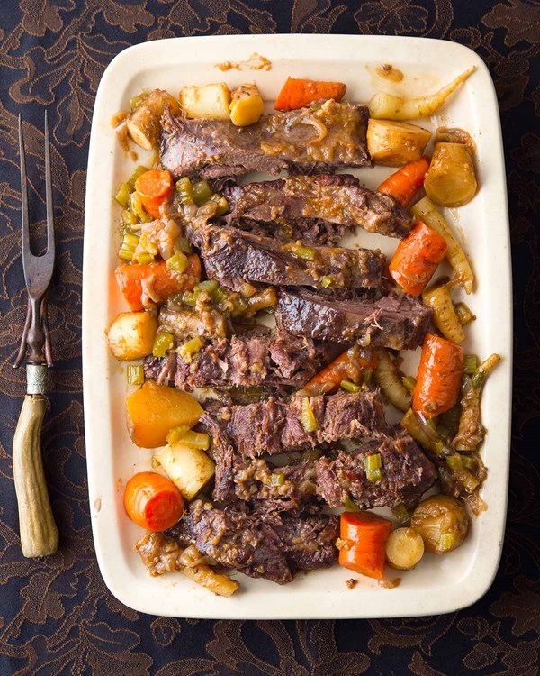 Polish pot roast with a venison neck