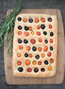 Polka-dot focaccia