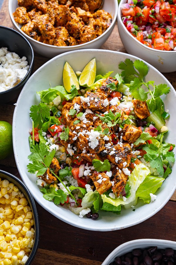Pollo asado burrito bowl