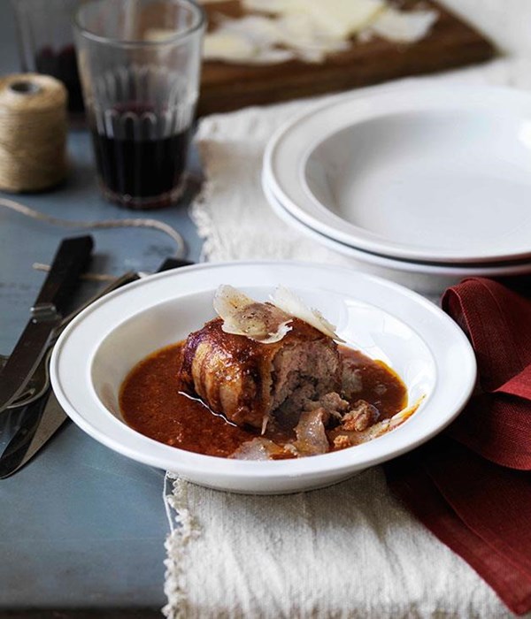 Polpettone wrapped in pancetta