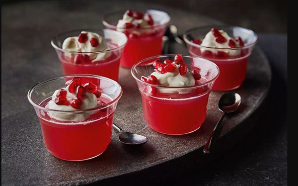 Pomegranate & rose jellies