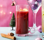Pomegranate & vermouth mulled wine