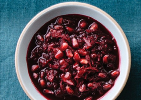 Pomegranate-and-beet compote