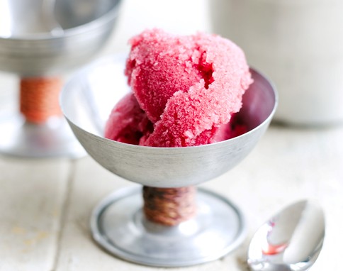 Pomegranate and clementine sorbet