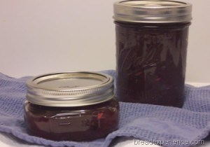 Pomegranate and pear jam