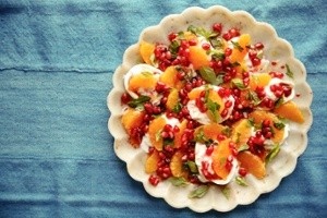 Pomegranate and squash salad