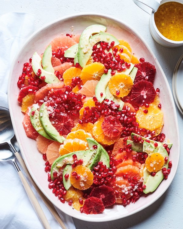 Pomegranate citrus salad [citrus vinaigrette]