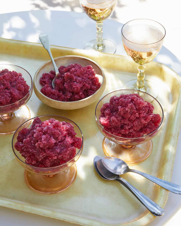 Pomegranate granita