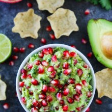 Pomegranate guacamole