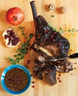 Pomegranate infused leg of lamb (Bareh-ye beriyan)