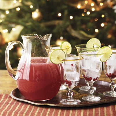 Pomegranate margaritas