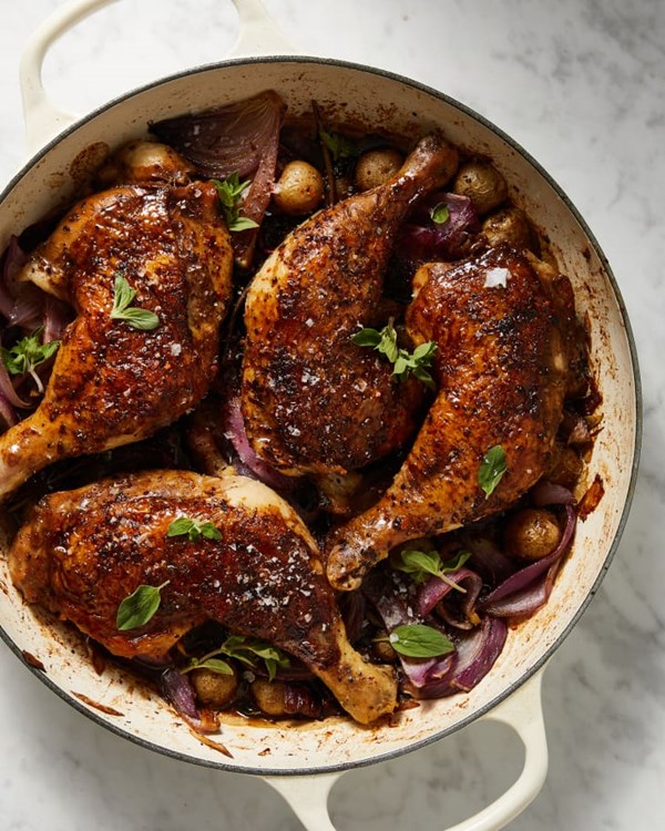 Pomegranate molasses chicken