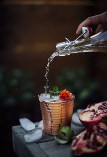 Pomegranate Moscow mule