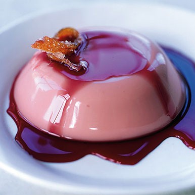 Pomegranate panna cotta