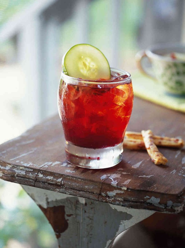 Pomegranate Pimm's cup