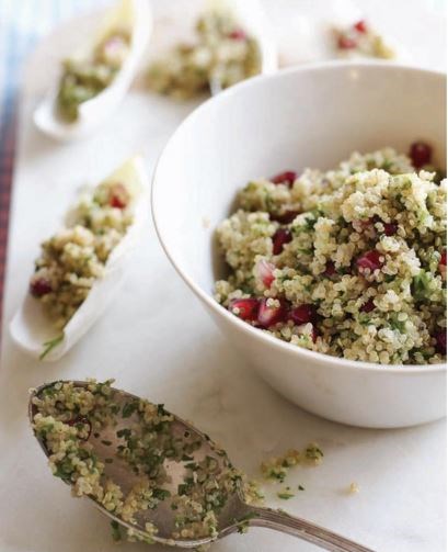 Pomegranate quinoa salad