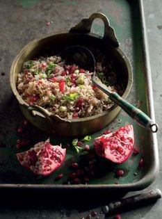 Pomegranate rice (Yagut palau)