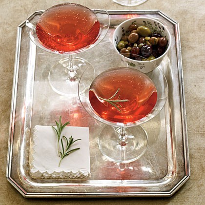 Pomegranate-rosemary royale