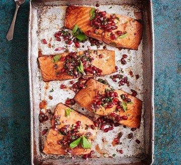 Pomegranate salmon