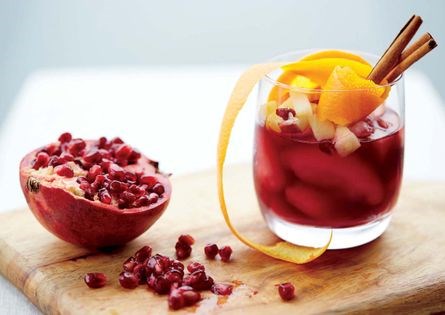 Pomegranate sangria