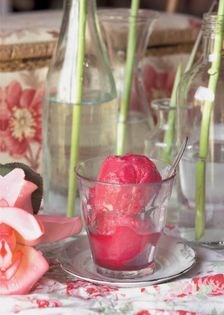 Pomegranate sorbet