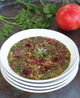 Pomegranate soup (Osh-e anar)