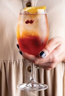 Pomegranate spritz