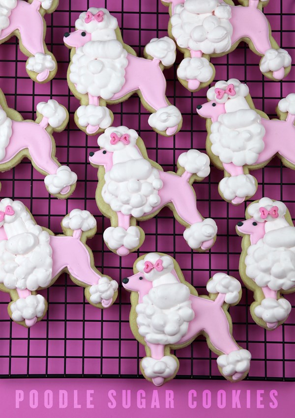 Poodle sugar cookies