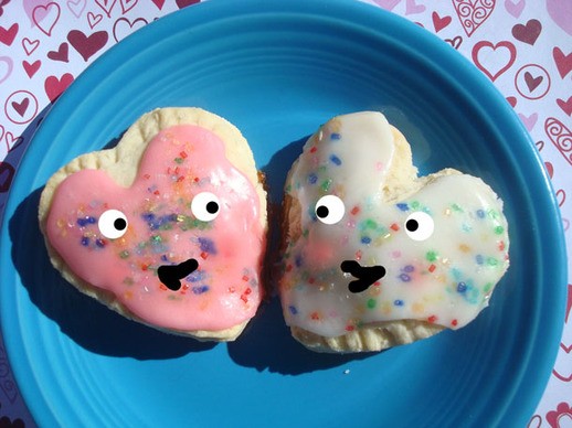 Pop-hearts (Nutella filled hand pies)