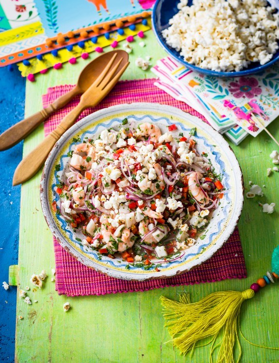 Popcorn ceviche
