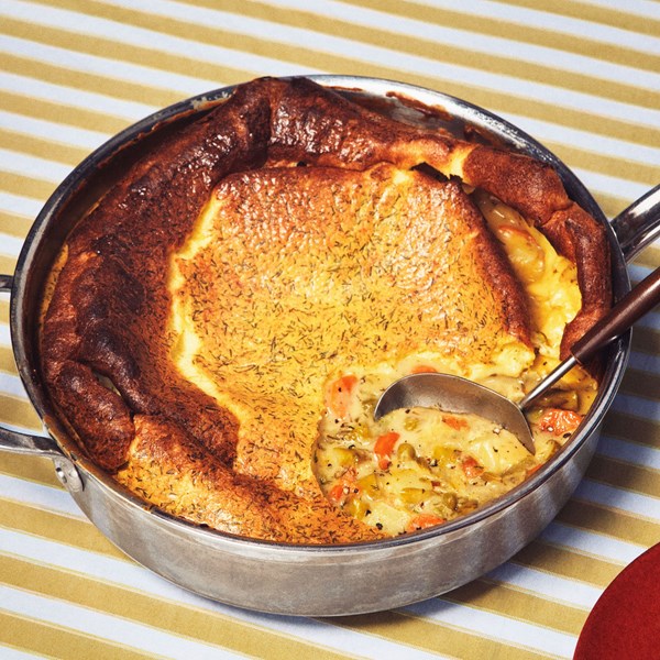 Popover-topped pot pie
