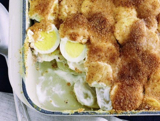 Poppy and grandma's layered rakott crumpli from 'Joy of Kosher' (Cook the Book)