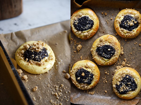 Poppy and sweet cheese koláčky