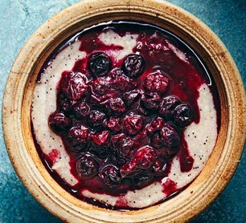Poppy seed buckwheat porridge